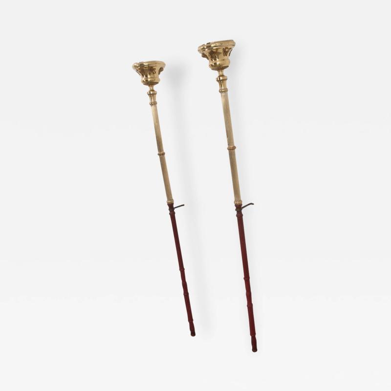 French Pair of 19th Century Altar Torches