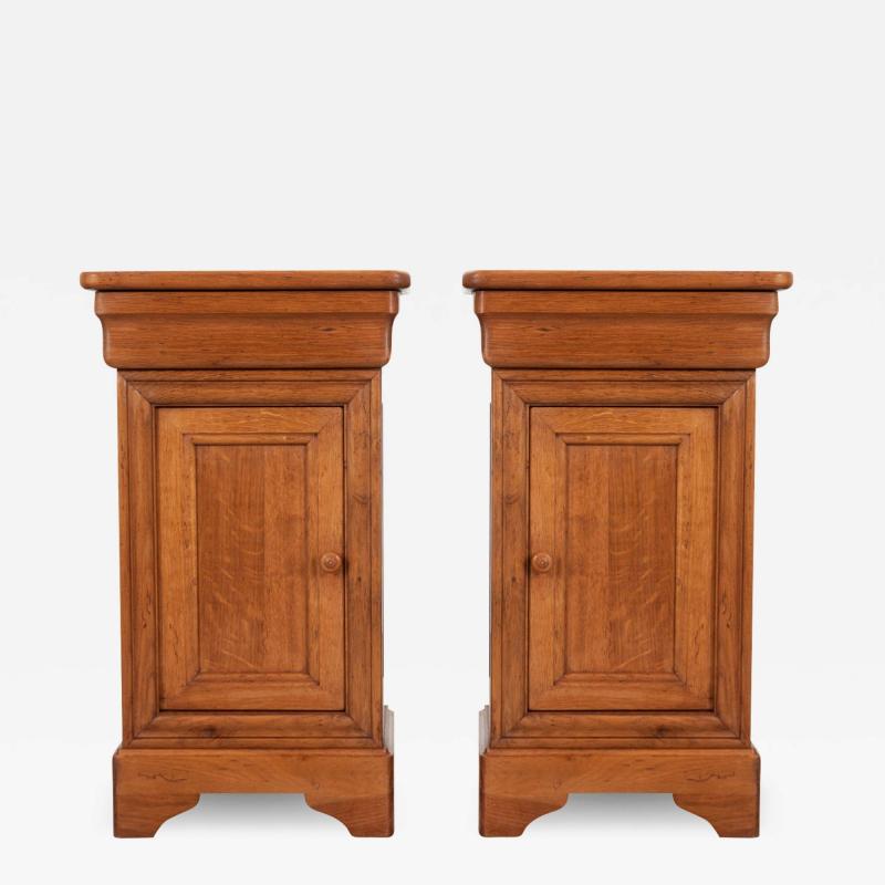 French Pair of Louis Philippe Style Bedside Cabinets
