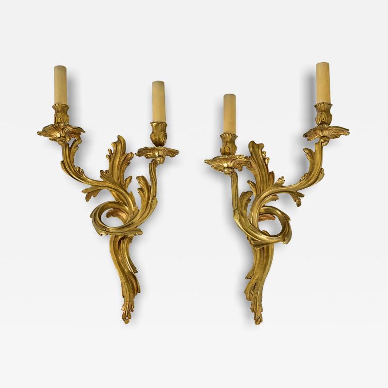 French Pair of Period Louis XV Wall Sconces
