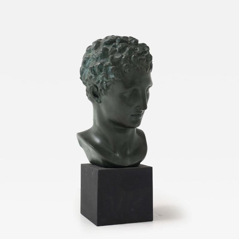 French Plaster Dark Herm s Bust