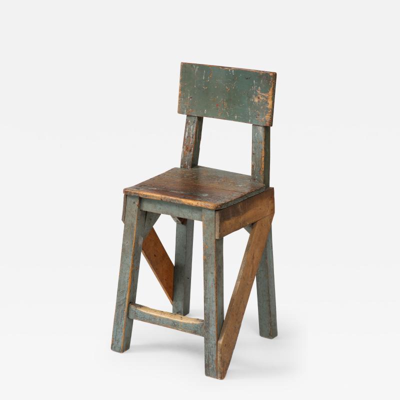 French Primitive Artist s Chair c 1950