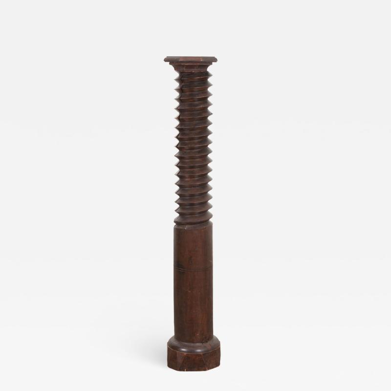 French Provincial 19th Century Wine Press Screw