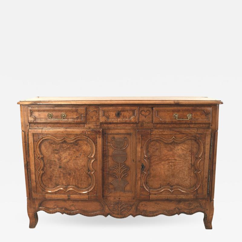 French Provincial Louis XV 18th Cent Walnut Commode