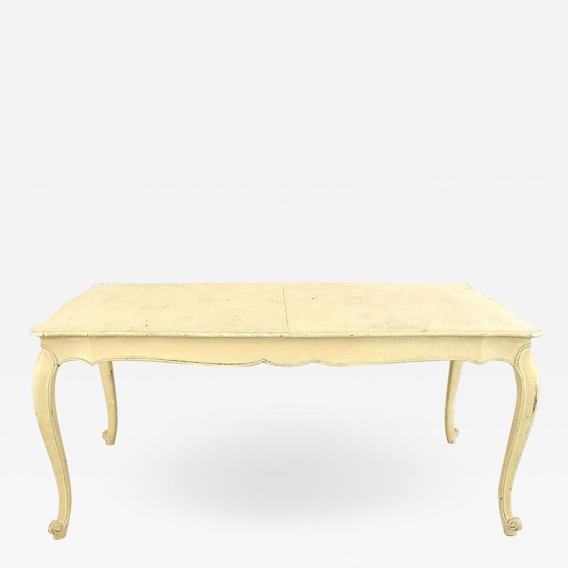 French Provincial Louis XV Painted Dining Table