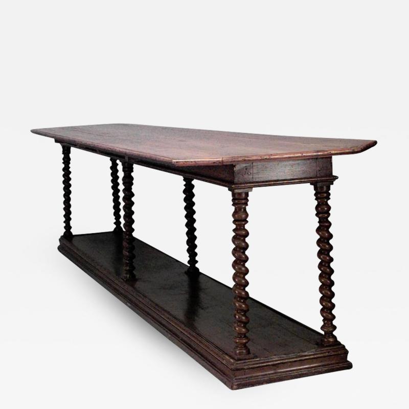 French Provincial Style Walnut Refectory Table