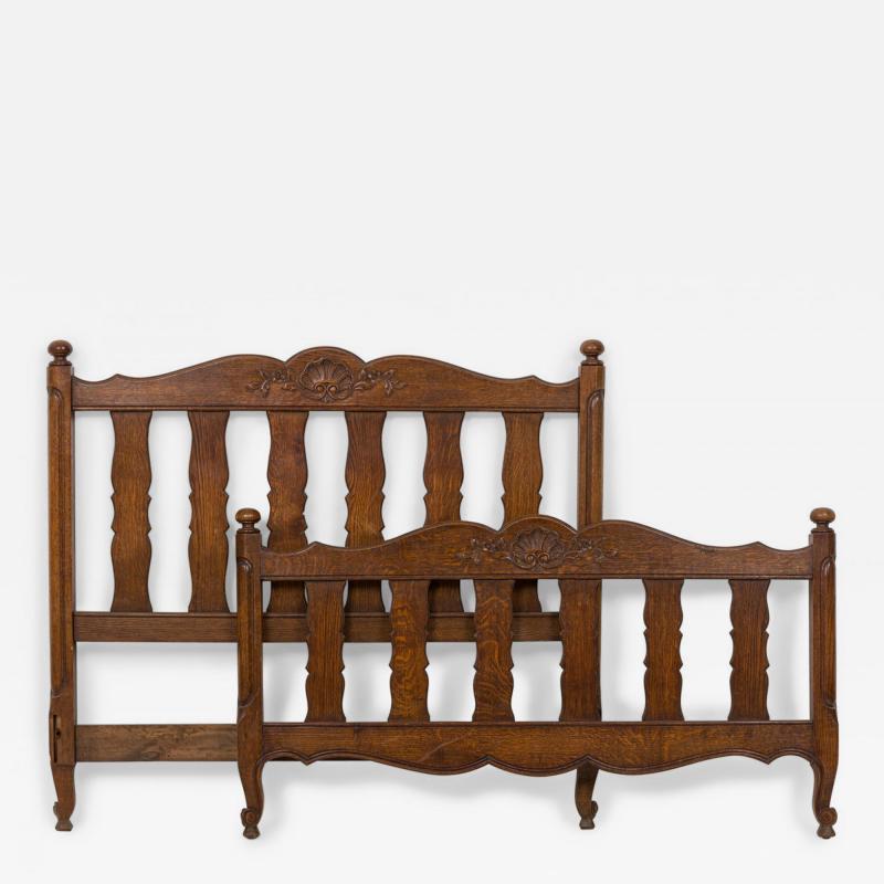 French Provincial Style Walnut Twin Bed