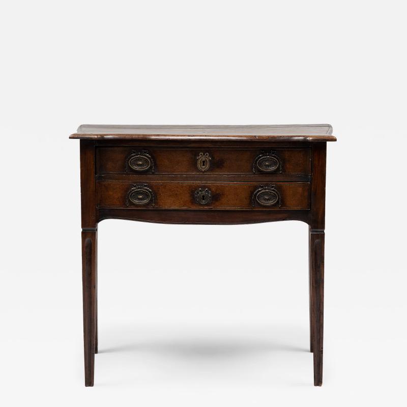 French Provincial Two Drawer Table