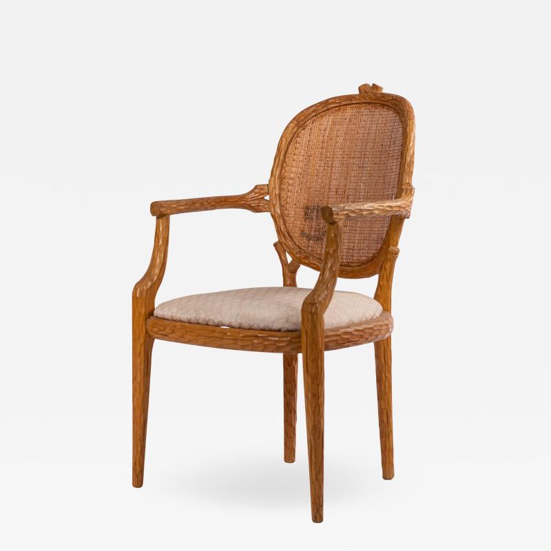 French Provincial Wooden Arm Chair