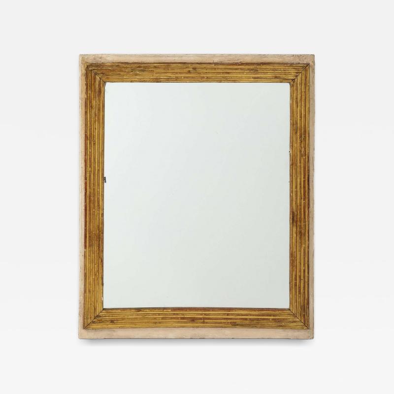 French Reeded Gilt Mirror