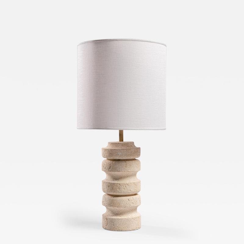 French Sandstone Table Lamp 1970s
