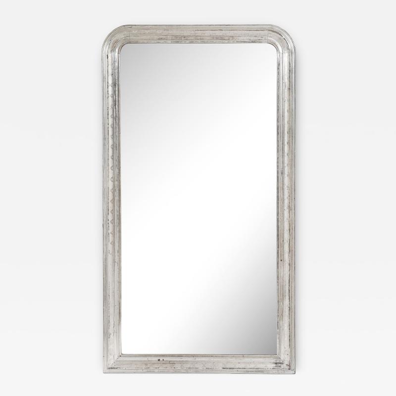 French Silver Gilt Louis Philippe Mirror Late 19th C 