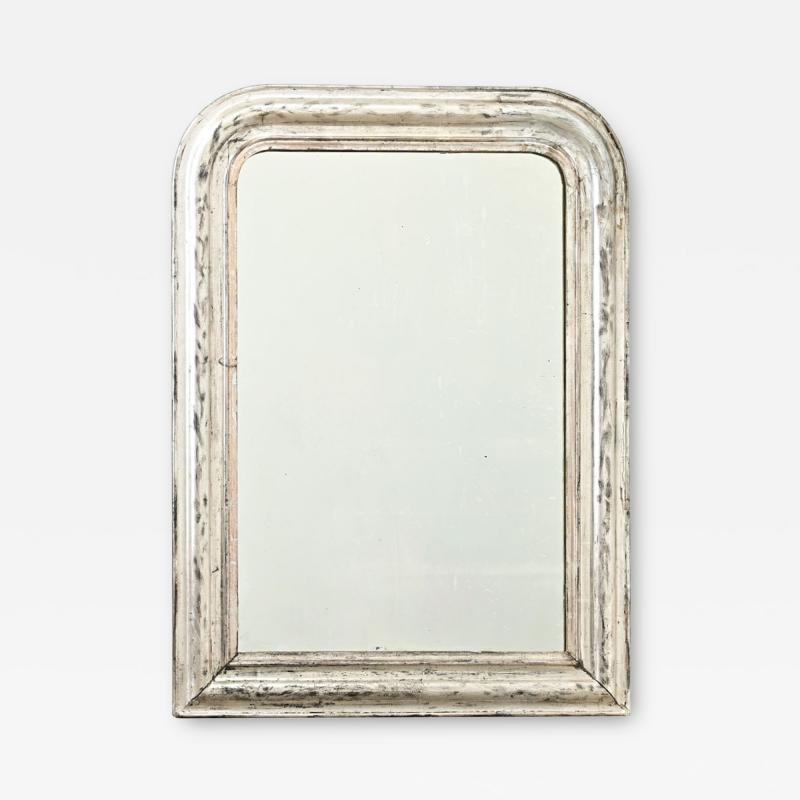 French Silver Gilt Louis Philippe Petite Mirror