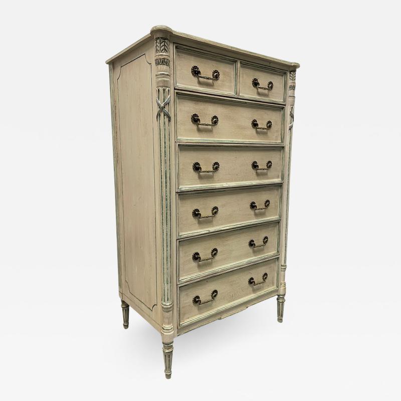 French Style Louis XIV Painted Chest