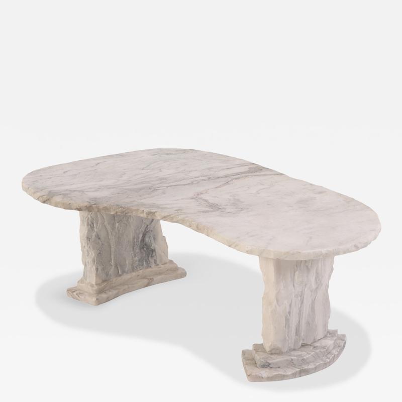 French Three Part Marble Iceberg Coffee Table C 1960