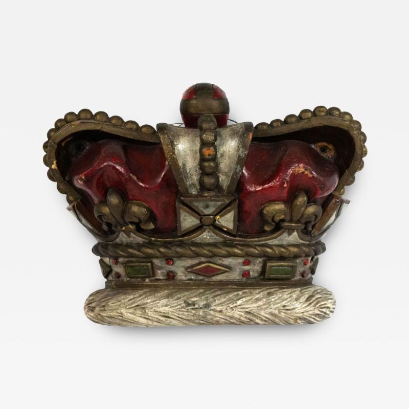 French Victorian Crown Wall Plaque