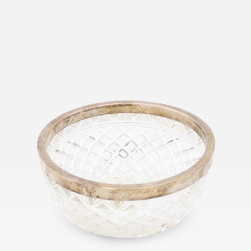 French Victorian Cut Crystal Bowl