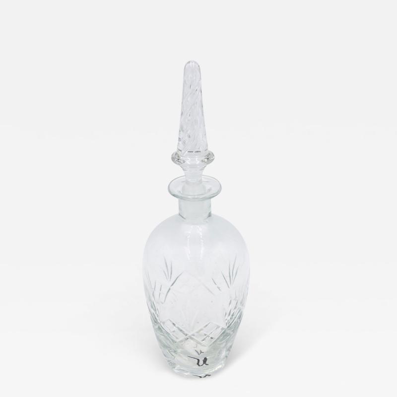 French Victorian Cut Crystal Decanters