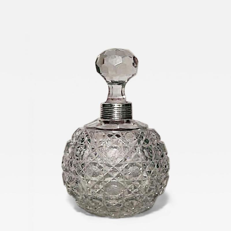 French Victorian Cut Crystal Perfume Bottles