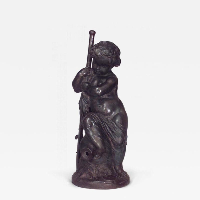 French Victorian Iron Putti