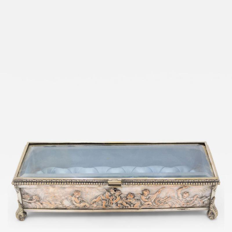 French Victorian Silver Plated Box