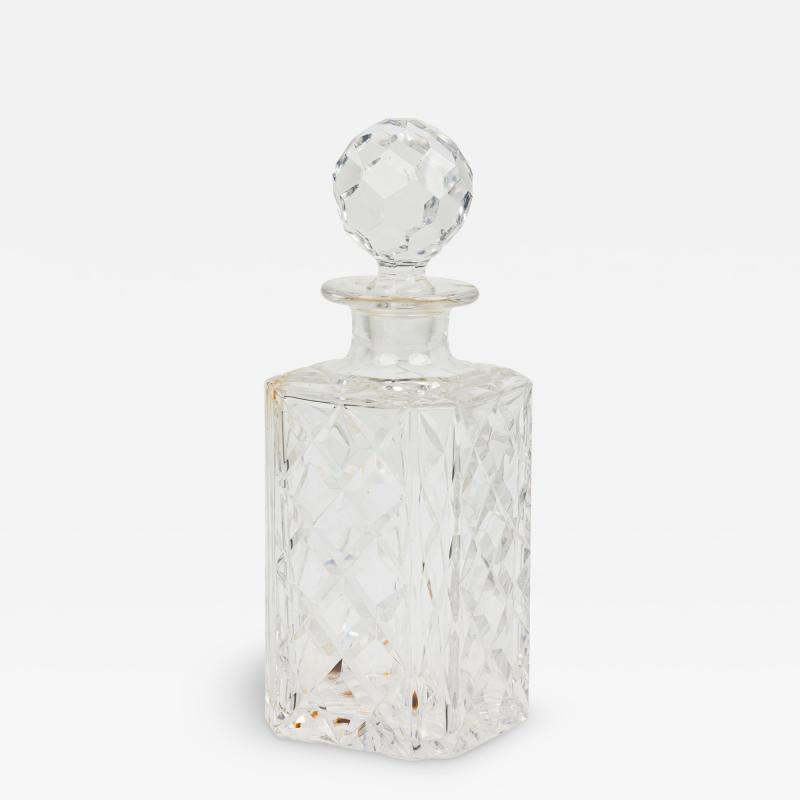 French Victorian Style Baccarat Whiskey Decanter with Stopper