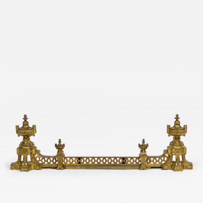 French Victorian Style Gilt Bronze Fire Fender