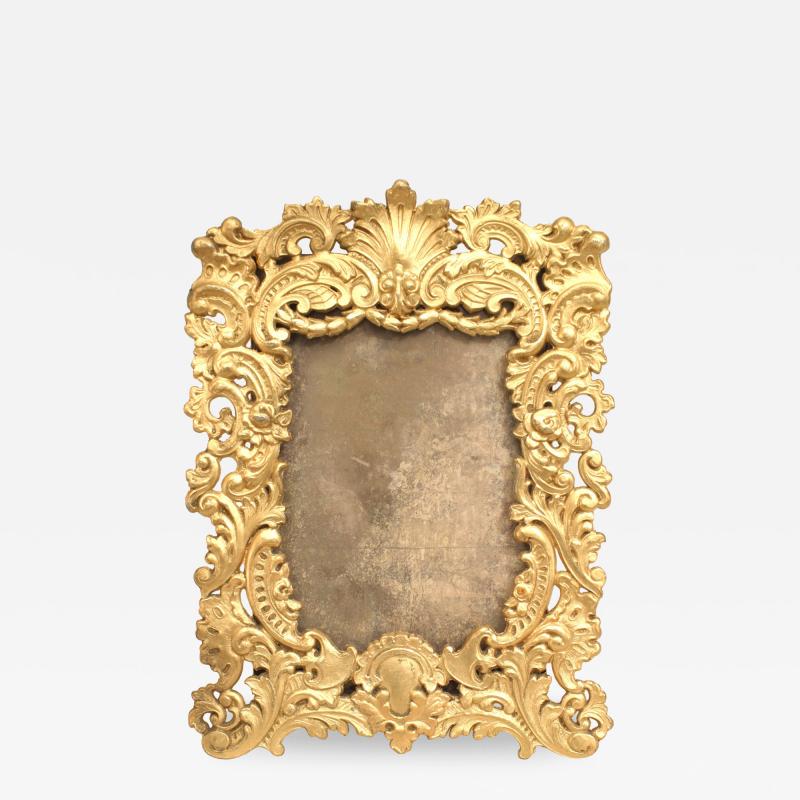 French Victorian Style Gilt Filigree Picture Frame