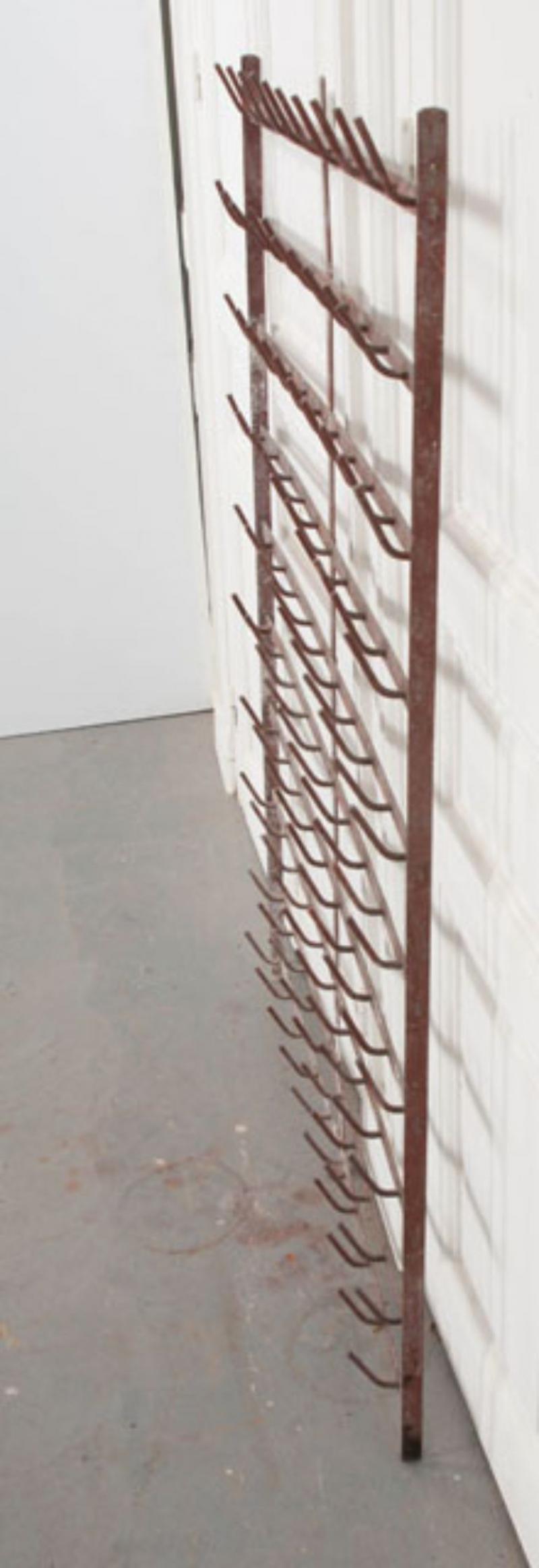 French Wall Mounted Wine Bottle Drying Rack