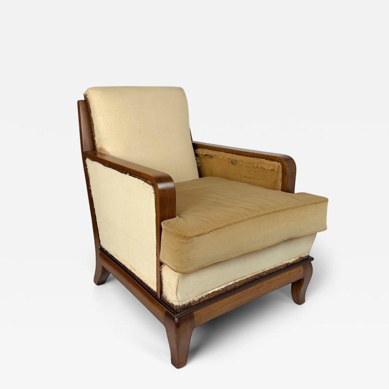 French Walnut Armchair circa 1950
