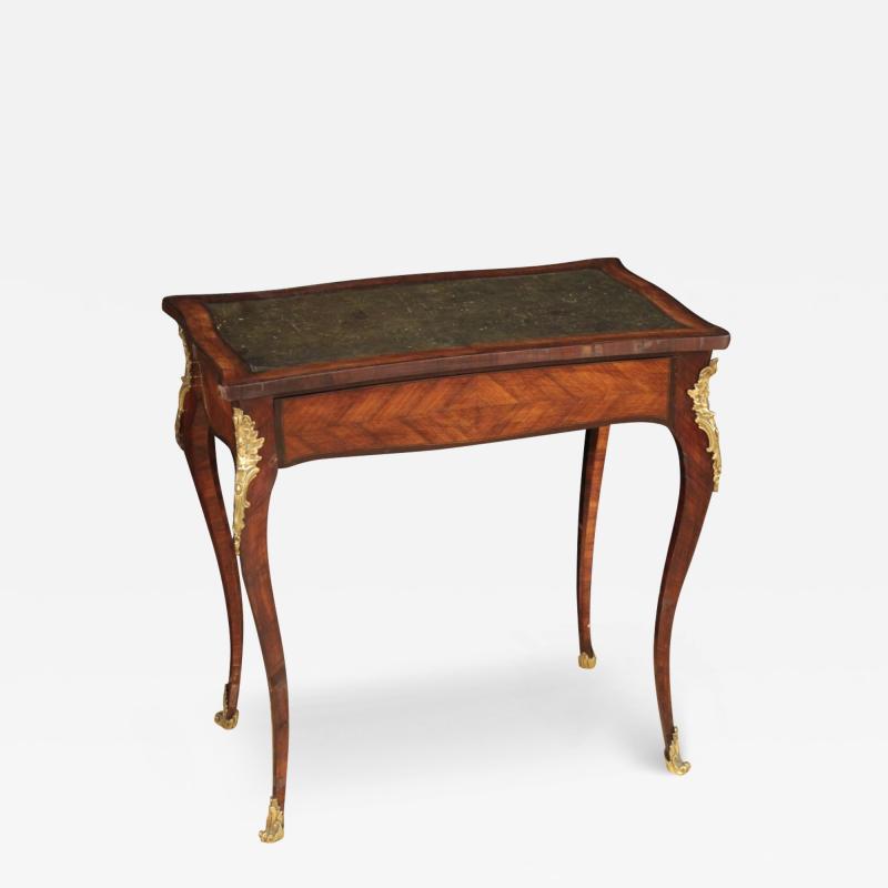 French inlaid writing desk from the 20th century