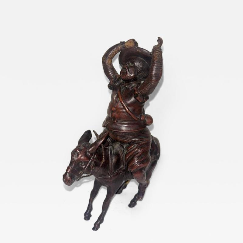 French small bronze of Sancho Panza on a donkey