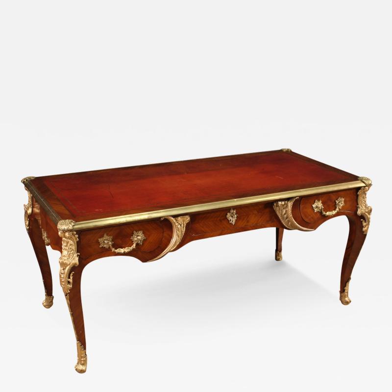 French writing desk in Louis XV style from 20th century