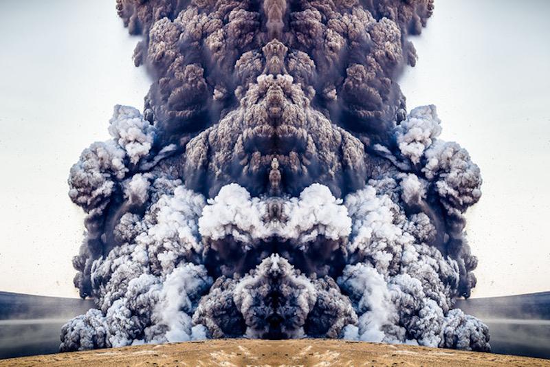 Fri rik Orn Volcanic eruption in Eyjafjallaj kull