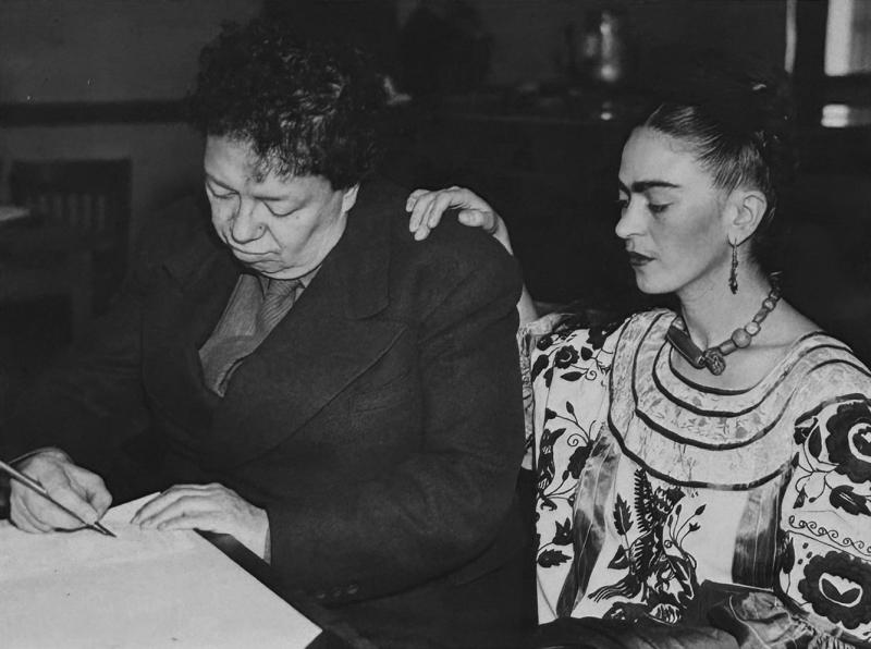 Frida Kahlo Rare Frida Diego Signing 2nd Marriage Liscense Press Photo