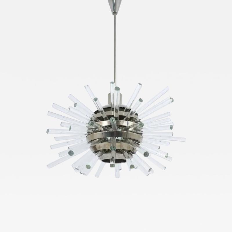 Friedl Bakalowits Bakalowits Miracle Sputnik Chandelier with Crystal Glass Rods Austria 1960s