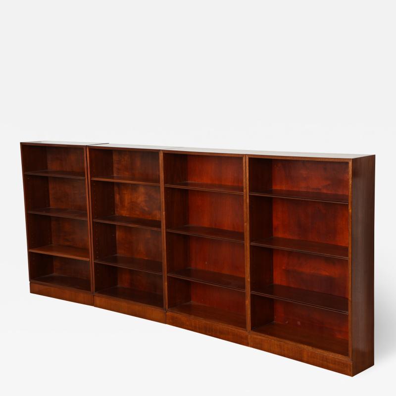 Frits Henningsen A set of Four Frits Henningsen Mahogany Open Bookcases Circa 1940s 