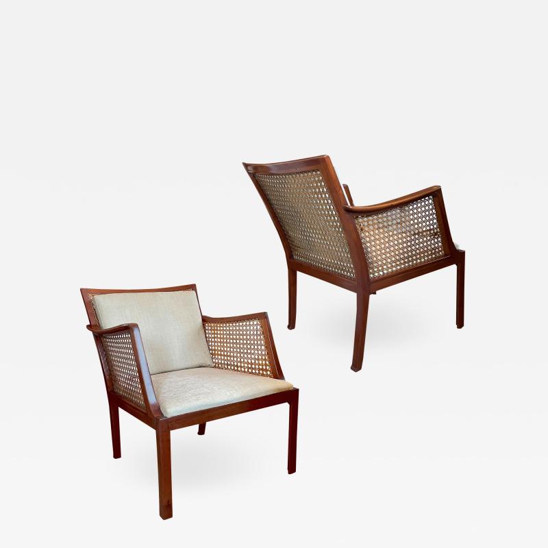 Frits Henningsen Superb Pair of Egyptian Inspired Armchairs by Frits Henningsen