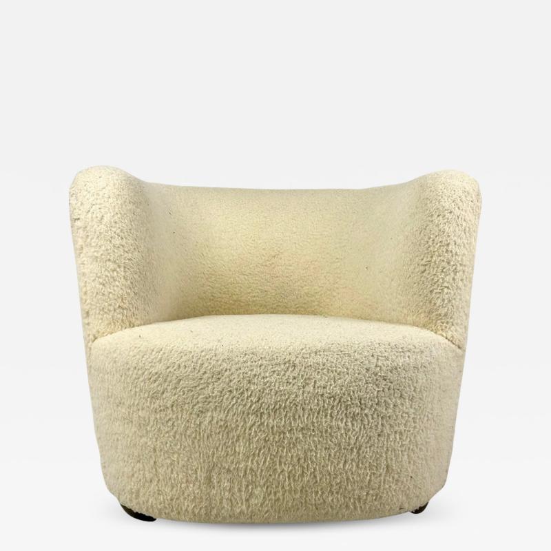 Fritz Hansen 1940 s Danish Lounge Chair