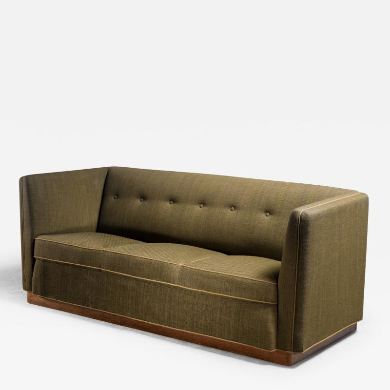 Fritz Hansen Fritz Hansen green platform sofa