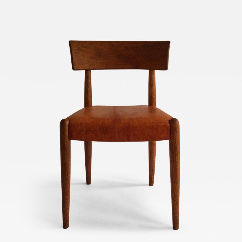 Fritz Hansen KAJ GOTLOB SET OF FOUR OAK KLISMOS CHAIRS