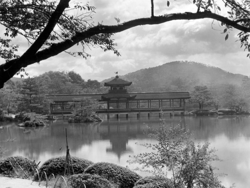 Fritz Henle Bridge in the Garden of Heian Jingu Kioto Japan