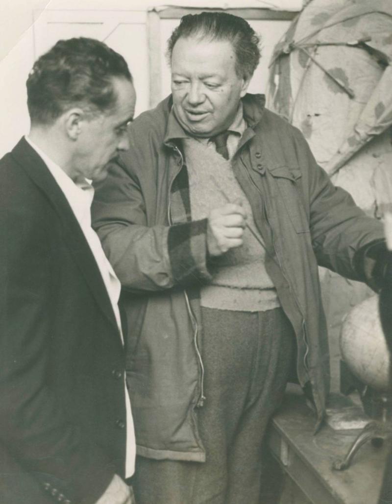 Fritz Henle Diego Rivera and William Spratling