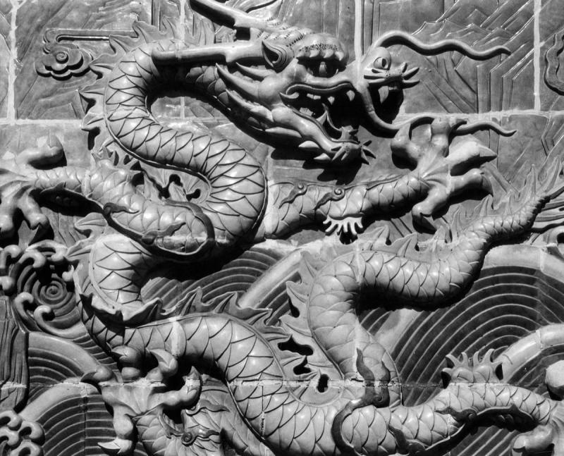 Fritz Henle Dragon Detail Peking China