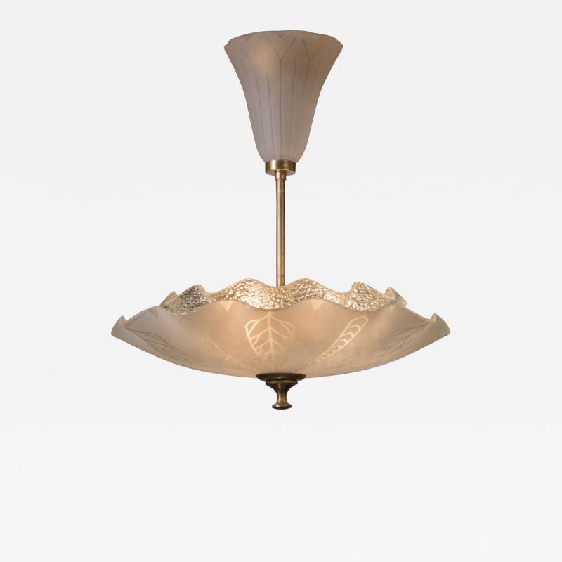 Frosted glass pendant lamp