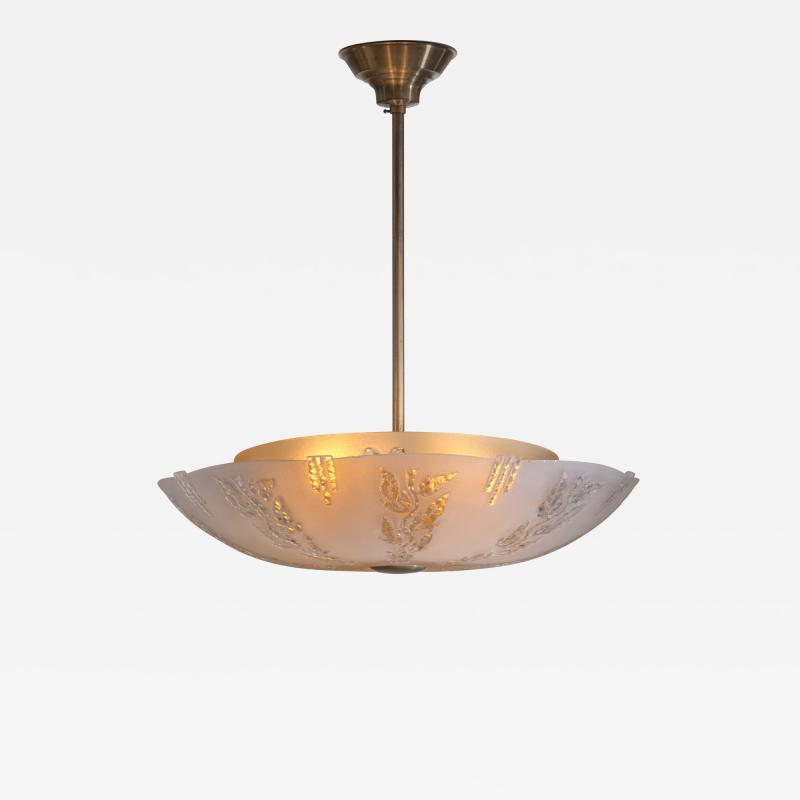 Frosted glass pendant lamp