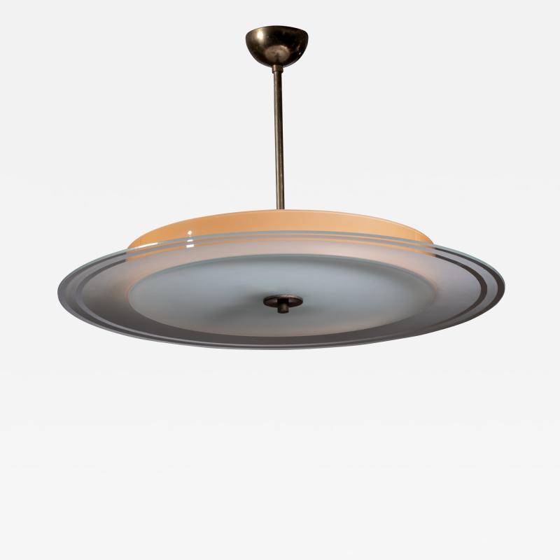 Frosted glass pendant lamp