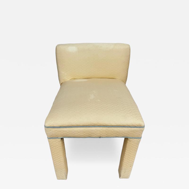 Fully Upholstered Parsons Style Vanity Stool