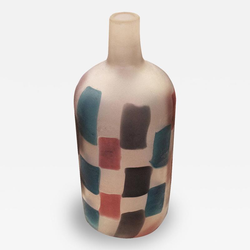 Fulvio Bianconi Fulvio Bianconi Pezzato Vase for Cenedese Italy 1950s