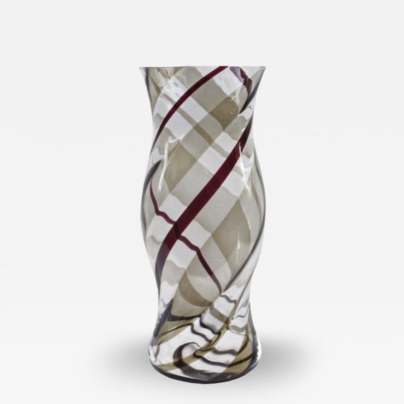 Fulvio Bianconi Italian Venini Art Glass Vase Italy 1950