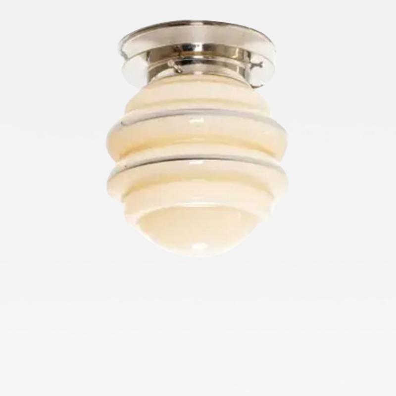Functionalist Flush Mount Ceiling Light 1950s